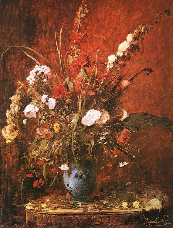 Mihaly Munkacsy Large Flower Piece oil painting image